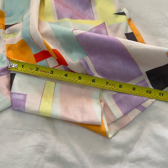 Open Edit Nordstrom | Print Soft Long Shorts | Pink Paper Shape in size S - Picture 8 of 11